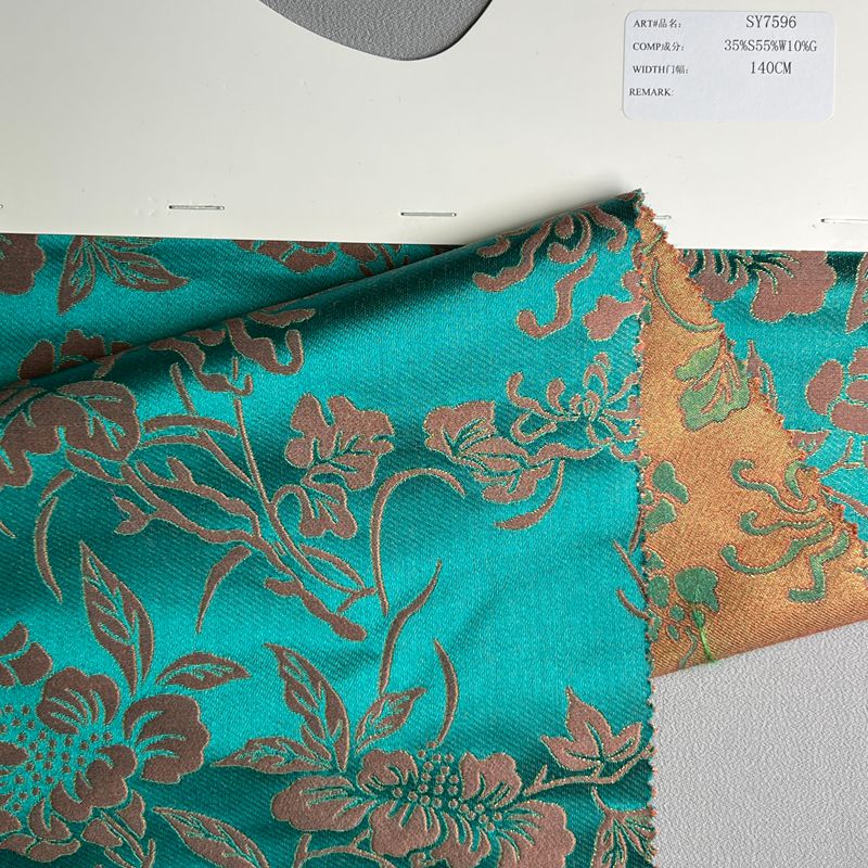 sy7596,35%silk55%wool10%metallic,140cm,jarcquard,yarn-dyed