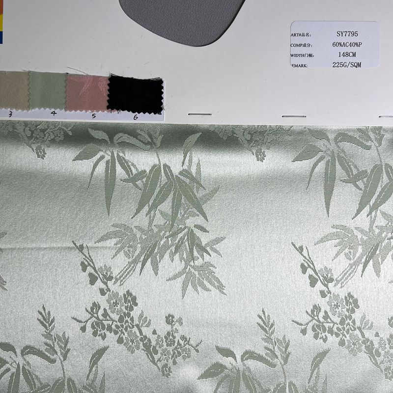 sy7795,60%acetate40%polyester,148cm,225gsm,jacquard,piece-dyed
