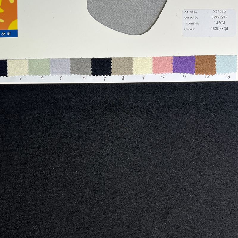 sy7616,68%vicose32%polyester,145cm,153gsm,piece-dyed