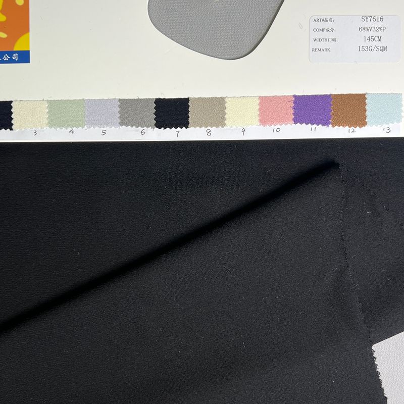sy7616,68%vicose32%polyester,145cm,153gsm,piece-dyed
