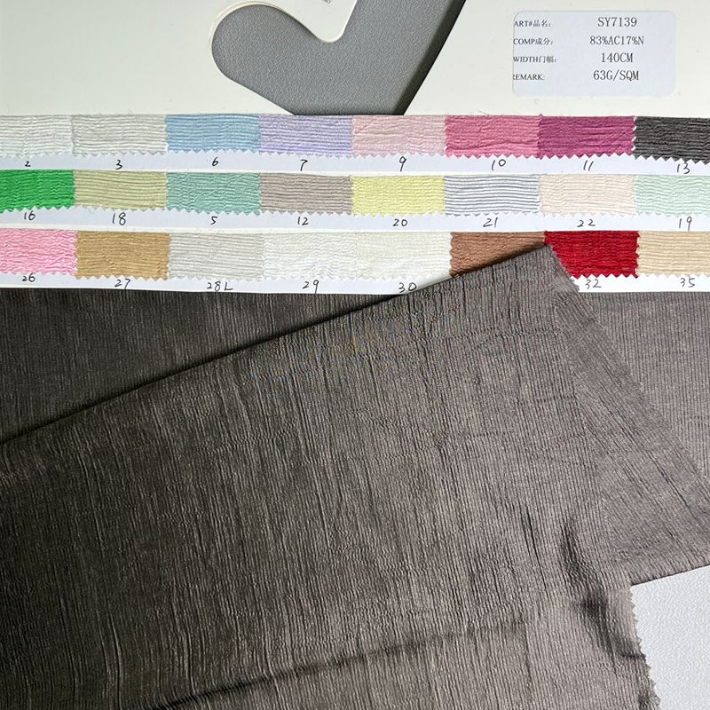 sy7139,83%acetate17%nylon,140cm,63gsm,piece-dyed
