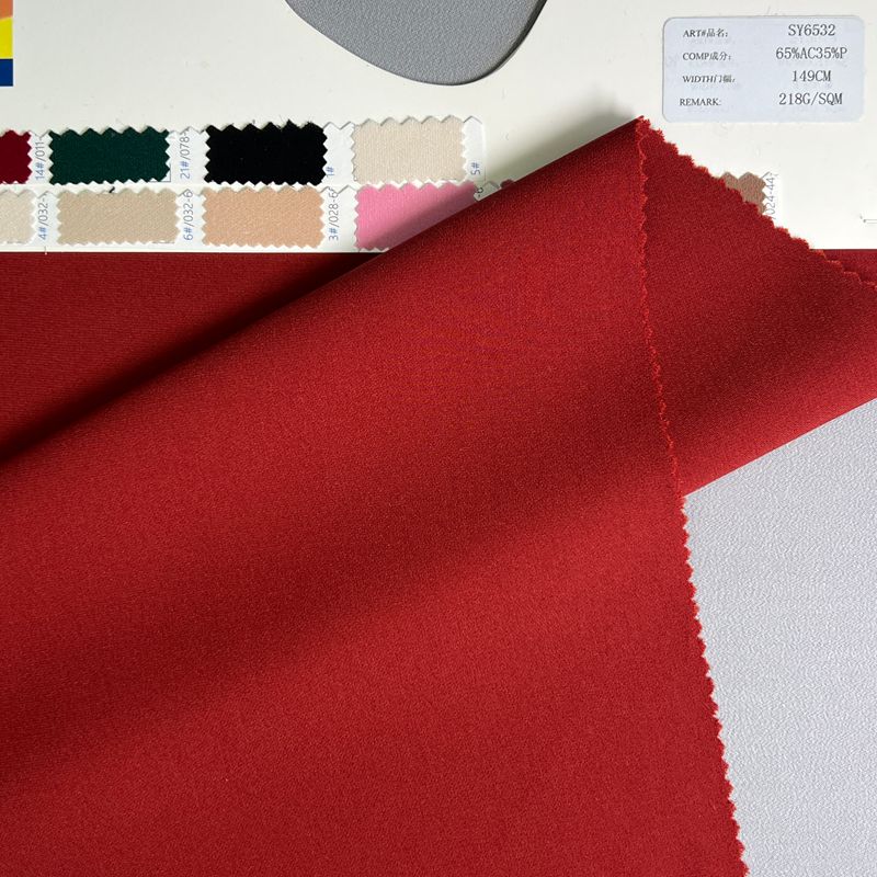 sy6532,65%acetate35%polyester,149cm,218gsm,piece-dyed