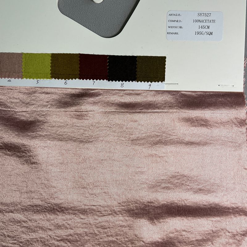 sy7527,100%acetate,145cm,195gsm,piece-dyed
