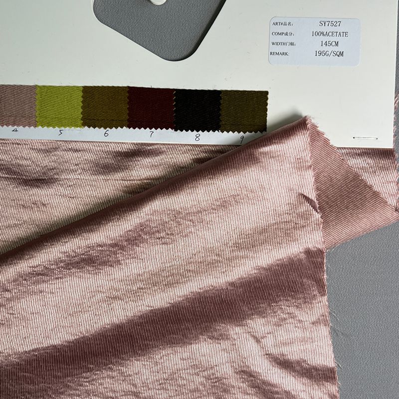 sy7527,100%acetate,145cm,195gsm,piece-dyed