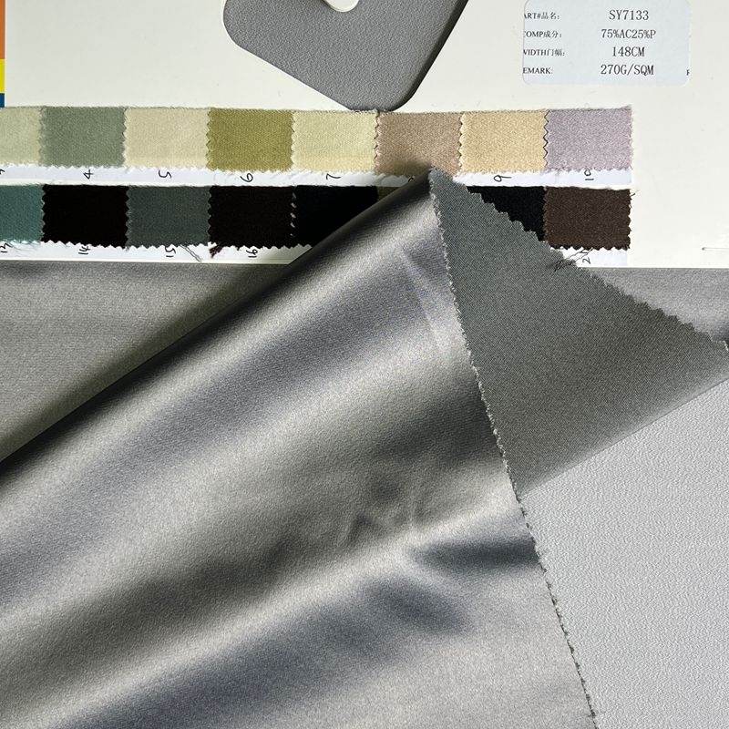 sy7133,75%acetate25%polyester,148cm,270gsm,piece-dyed