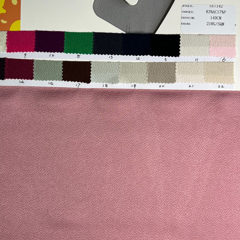 sy7142,83%acetate17%polyester,149cm,218gsm,piece-dyed