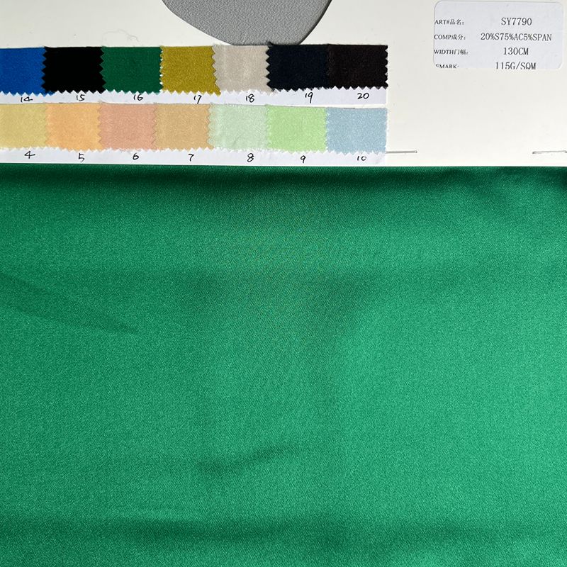 sy7790,20%silk75%acetate5%spandex,130cm,115gsm,piece-dyed