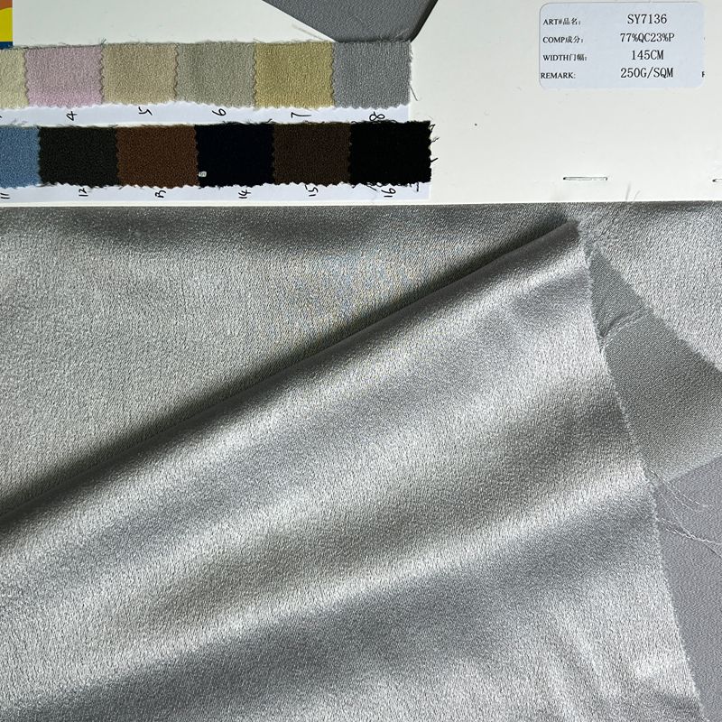 sy7136,77%acetate23%polyester,145cm,250gsm,piece-dyed