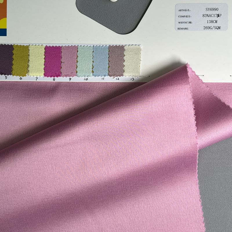 sy6990,83%acetate17%polyester,138cm,269gsm,piece-dyed