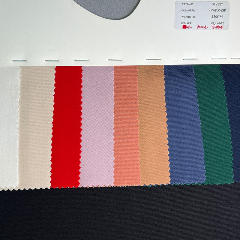 sy2337,95%polyester5%spandex,150cm,300gsm,piece-dyed