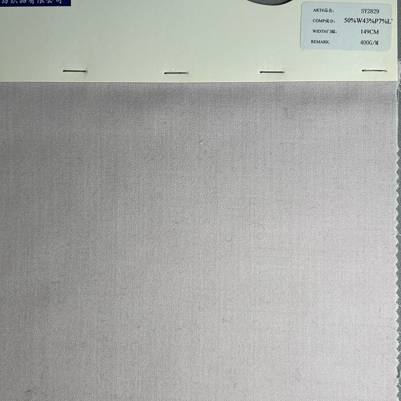 sy2829,50%wool43%polyester7%lycra,149CM,400gsm,yarn-dyed