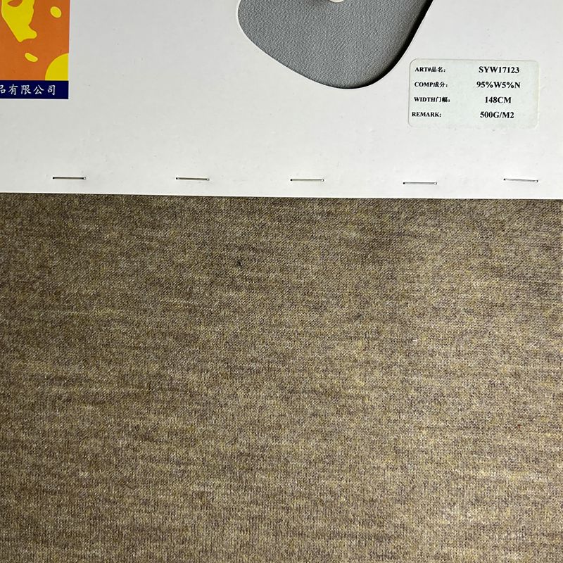 syw17123,95%wool5%nylon,148cm,500gsm,knitted yarn-dyed