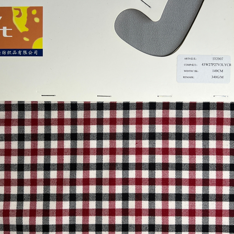 sy2907,43%wool27%polyester17%viscose3%lycra,149cm,340gsm,yarn-dyed