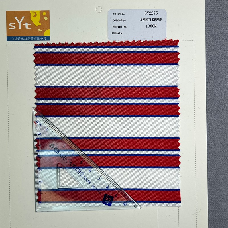 sy2275,42%silk58%polyester,138cm,yarn-dyed