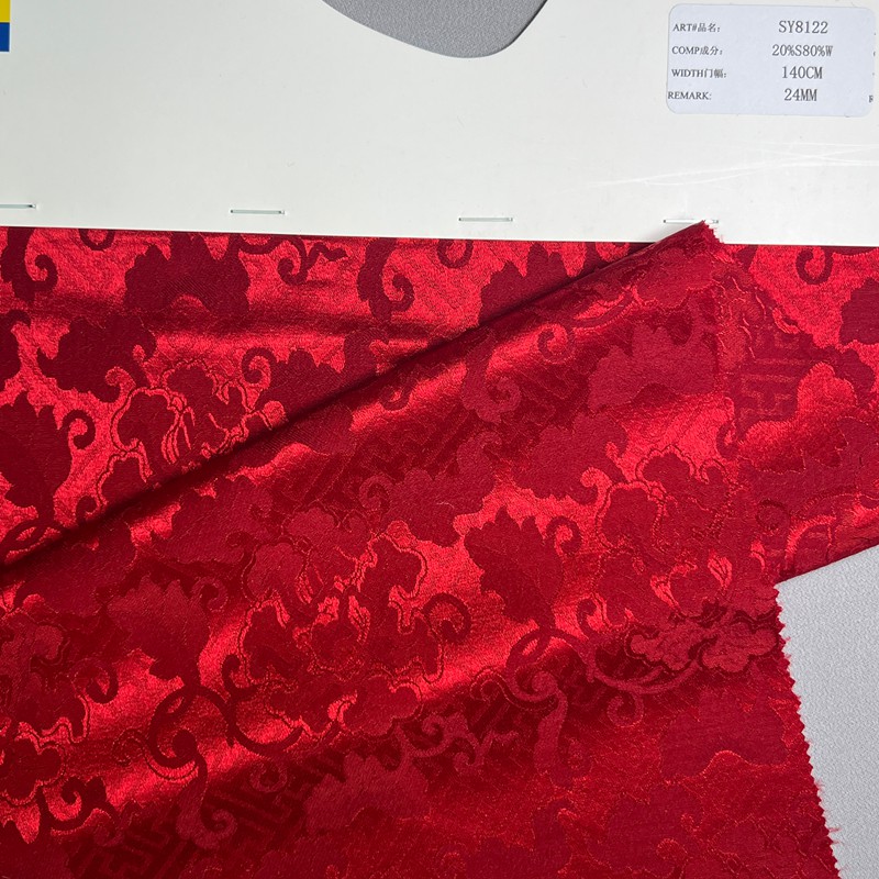sy8122,20%silk80%wool,140cm,24mm,jacquard,piece-dyed